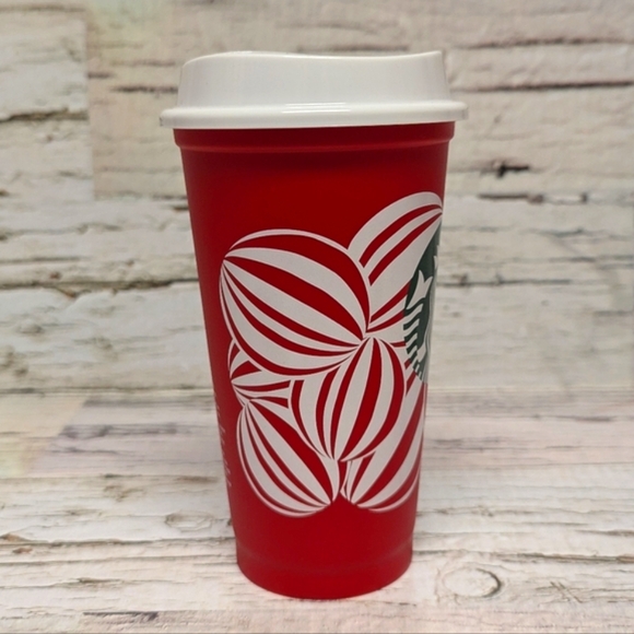 FREE W/ PURCHASE Starbucks 2024 Christmas 🎄 Holiday Red Cup 16 oz New Reusable - Picture 4 of 7